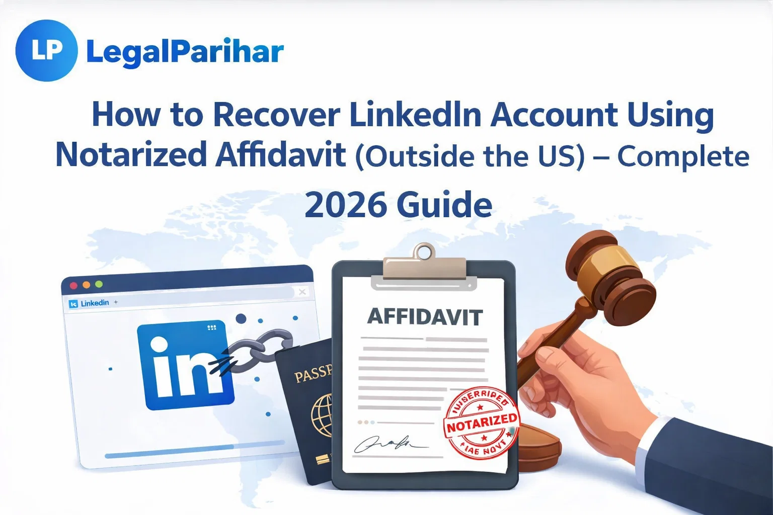 How to Recover LinkedIn Account Using Notarized Affidavit (Outside the US) - Legal advice and insights from LegalParihar